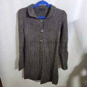 ChiaraMente Mohair Wool Sweater Chunky Cable Made in Italy Women’s Medium